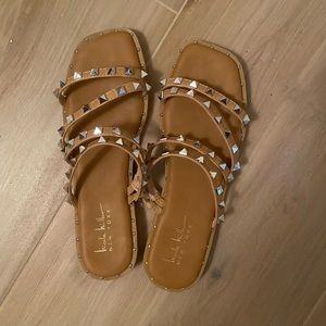 Nicole Miller Studded Sandals